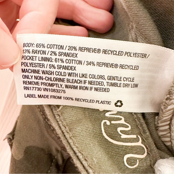 Universal Thread Camo Camouflage Skinny Pants army green sz 6 - Picture 6 of 10